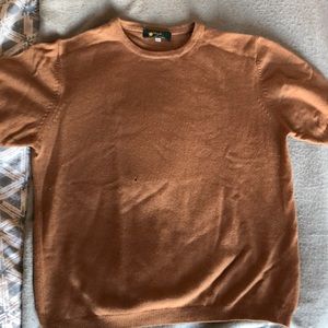 Cashmere short sleeve camel sweater, M, vintage